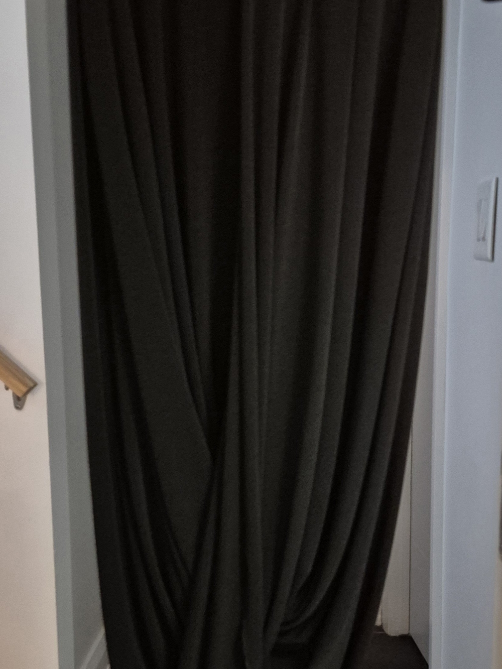 Joseph Ribkoff Black Draped Midi Dress